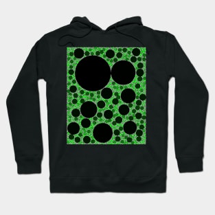 Random Tiling Green Hoodie